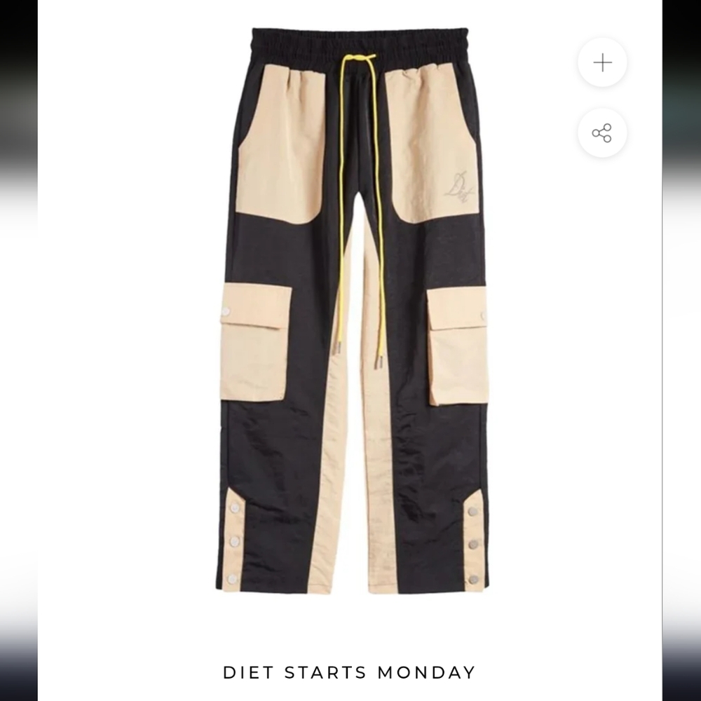Diet Starts Monday Nylon Cargo Pants